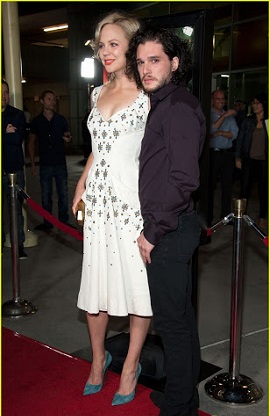 Adelaide posing with her friend Kit Harington